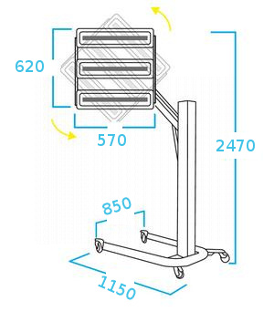 Сушка инфракрасная коротковолновая, 2 элемента if12