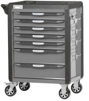 Тележка инструментальная, 7 выдвижных ящиков, с системой защиты от опрокидывания, серая t7p(g)