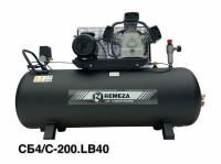Компрессор поршневой 200.LB40 REMEZA (Белоруссия): 580 л/мин., 10 бар, ресивер 200 л., 3 кВт, 380В, габариты без упак. 1460x560x1150 мм, 140 кг. сб4/с-200.lb40