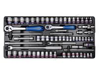 Набор торцевых головок 1/2, 3/8 с принадлежностями, 70 предметов king tony 9-7069cr