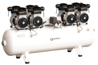 Компрессор поршневой безмасляный малошумный, с прямым приводом 150.OLD20x3 REMEZA (Белоруссия): 750 л/мин., 8 бар, ресивер 150 л., 4,2 (1,4x3) кВт, 380В, габариты без упак. 1600х435х810 мм, 120 кг. сб4-150.old20x3