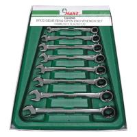 Набор ключей трещоточных комбинированных Hans, 16658MUB 8 предметов 16658mub