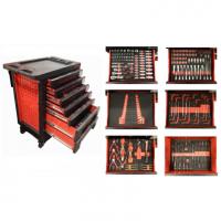 Тележка с набором инструментовCr-V 248пр,(красная)с пластиковой защитой корпуса+2боковые перфорации460х770х980(полки:65х400х530-5шт,140х400х530мм-2шт) fk-1141217ar