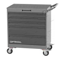 Тележка инструментальная, 5 выдвижных серых ящиков nt225 7012/7015