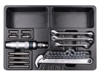 Набор разрезных ключей, ударная отвертка и съемник масляных фильтров, ложемент, 14 предметов king tony 9-34128fr