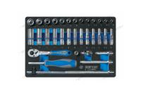 Набор торцевых головок с принадлежностями 1/4inch (Дюйм)inch (Дюйм), ложемент, 34 предмета 9-2534mrv