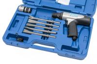 Пневмозубило в кейсе, 5 насадок + быстросъемный адаптер (HA67-KIT) np5067