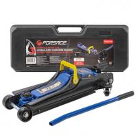 Домкрат подкатной гидравлический 3т низкопрофильный с резиновой накладкой(h min 85мм, h max 385мм),в кейсе f-t825010r 3т