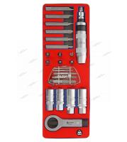Набор демонтажный с ударной отвёрткой, ложемент, 24 предмета мастак 5-19424