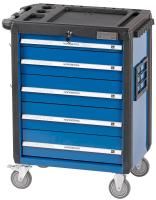 Тележка инструментальная, 5 выдвижных ящиков, синяя t5n(b)