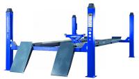 Подъемник четырехстоечный 5 т, c траверсой от гидростанции 3 т, синий 4450j