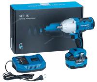 Гайковерт аккумуляторный, 1/2inch (Дюйм), 20В, 1000Нм с 6А акк. и зар. уст-вом ne810k