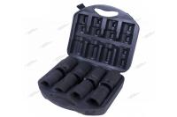 Набор глубоких торцевых головок 1inch (Дюйм)inch (Дюйм), шестигранные, 21-41 мм, для мультипликатора, 10 предмето 100-68010c