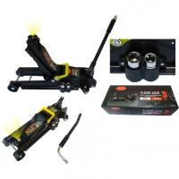 Домкрат подкатной гидравлический 3 т низкопрофильный с воротком и LEDподсветкой (h min85мм,h max387мм,головки:17x19мм,21х23мм,ААx1.5Vв к-те не идут) rf825021в коробке