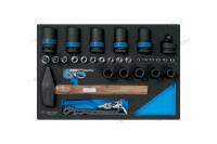 Набор ударных головок 1inch (Дюйм)inch (Дюйм), головок TORX Е-стандарт, молоток, съемник, тестер, ложемент, 30 9-99430mfv