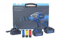 Гайковерт аккумуляторный, 1/2inch (Дюйм), 21 В, 1200 Нм, два аккумулятора 4A и зарядное устройство, в кейсе ne808k