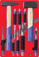 Набор ударно-режущего инструмента, ложемент, 10 предметов мастак 5-9010