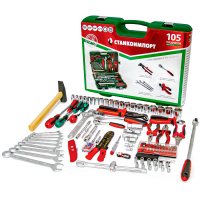 Набор инструмента (105 предметов) СТАНКОИМПОРТ НАБ.14.12.105 наб.14.12.105