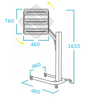 Сушка инфракрасная коротковолновая, 2 элемента if2