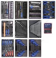 KING TONY Набор инструментов для тележки, 10 ложементов, 173 предмета 932-000mrd-mt