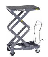 Стол подъемный гидравлический, 300 кг, двойные ножницы, серый n3t301g
