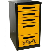Тумба 5 ящиков для верстака GAROPT (ЖЕЛТАЯ) gty5.yell