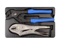 Набор переставные клещи и зажим, ложемент king tony 9-40102gp