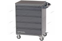 Тележка инструментальная, 5 выдвижных ящиков nt215 7012/7015