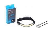 Фонарь налобный со светодиодной лентой и боковым направленным светом, аккумуляторный 1956