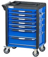 Тележка инструментальная, 7 выдвижных ящиков, с системой защиты от опрокидывания, синяя t7p(b)