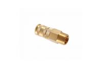 Разъем inch (Дюйм)мамаinch (Дюйм) быстросъемный - резьба M1/2inch (Дюйм), с фиксатором, латунь npf24b