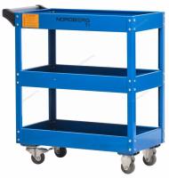 Тележка инструментальная, 3 полки, синяя t1(b)