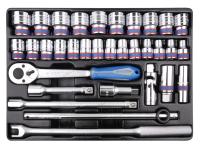 Набор торцевых головок 1/2 с принадлежностями, 33 предмета king tony 9-4333mr03