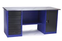 Верстак двухтумбовый (тумба с 5 ящиками и дверью) верстакофф proffi 118 т д5 101136