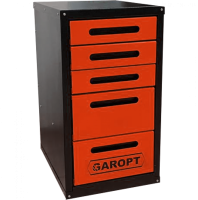 Тумба 5 ящиков для верстака GAROPT (КРАСНАЯ) gty5.red