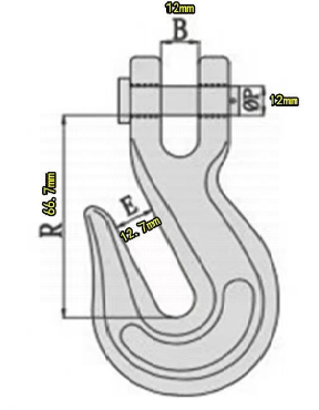 Цепь с крюком L=1,2 м (1 шт.) bas-chain1