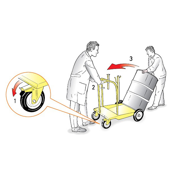 Тележка для бочек 180-220 кг и раздаточной катушки, RAASM, 80201 73537