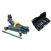 Домкрат подкатной гидравлический 2 т (h min 135мм, h max 320мм,вес 6,7 кг) в кейсе f-th22009