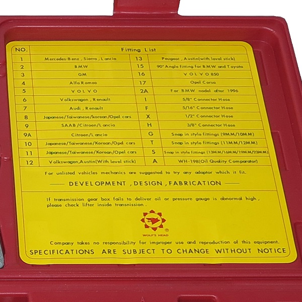 Комплект переходников GrunBaum для установки ATF 5000, расширенный gb61003