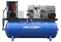 Компрессор поршневой с реф.осушителем 500.LB50Д REMEZA (Белоруссия): 690 л/мин., 10 бар, ресивер 500 л., 4 кВт, 380В, габариты без упак. 1930х615х1200 мм, 300 кг. сб4/ф-500.lb50д