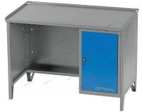 Верстак слесарный однотумбовый, 1 синяя створка nw101 7012/5005