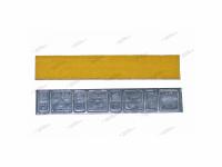 Грузик самоклеящийся на желтой ленте clipper 0042 тонкие (набор 50 шт.)