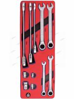 Набор комбинированных ключей с трещоткой, ложемент, 11 предметов мастак 5-21311