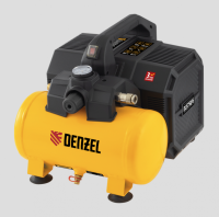 Компрессор DLS750/6 безмасляный малошумный 750 Вт, 140 л/мин,ресивер 6 л// Denzel 58019