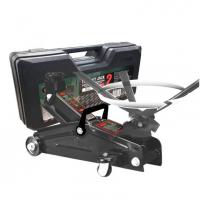 Домкрат подкатнойгидравлический 2 т с вращающейся ручкой 180° и резиновой накладкой (h min 140мм, h max 340мм,вес 10 кг) в кейсе rf-th22005c