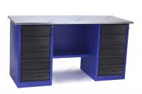 Верстак двухтумбовый (тумба с 5 ящиками) верстакофф proffi 216 д5 д5 101130