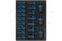 Набор ударных глубоких торцевых головок 1/2inch (Дюйм)inch (Дюйм), шестигранные, 10-36 мм, ложемент, 19 предмет 9-4419mpv