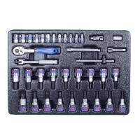 KING TONY Набор торцевых головок 1/4inch (Дюйм) с принадлежностями, торцевые насадки HEX и TORX, ложемент, 37 9-7537mr