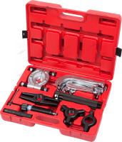 Съёмник подшипников гидравлический, 10 т, 75-100 мм, 17 предметов мастак 104-19010c