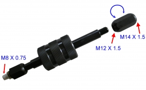 KA-2877N Съемник дизельных форсунок с обратным молотком и адаптерами ka-2877n